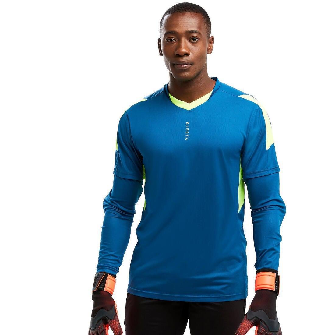 F500 Adult Goalkeeper Jersey, Blue, No Color, medium