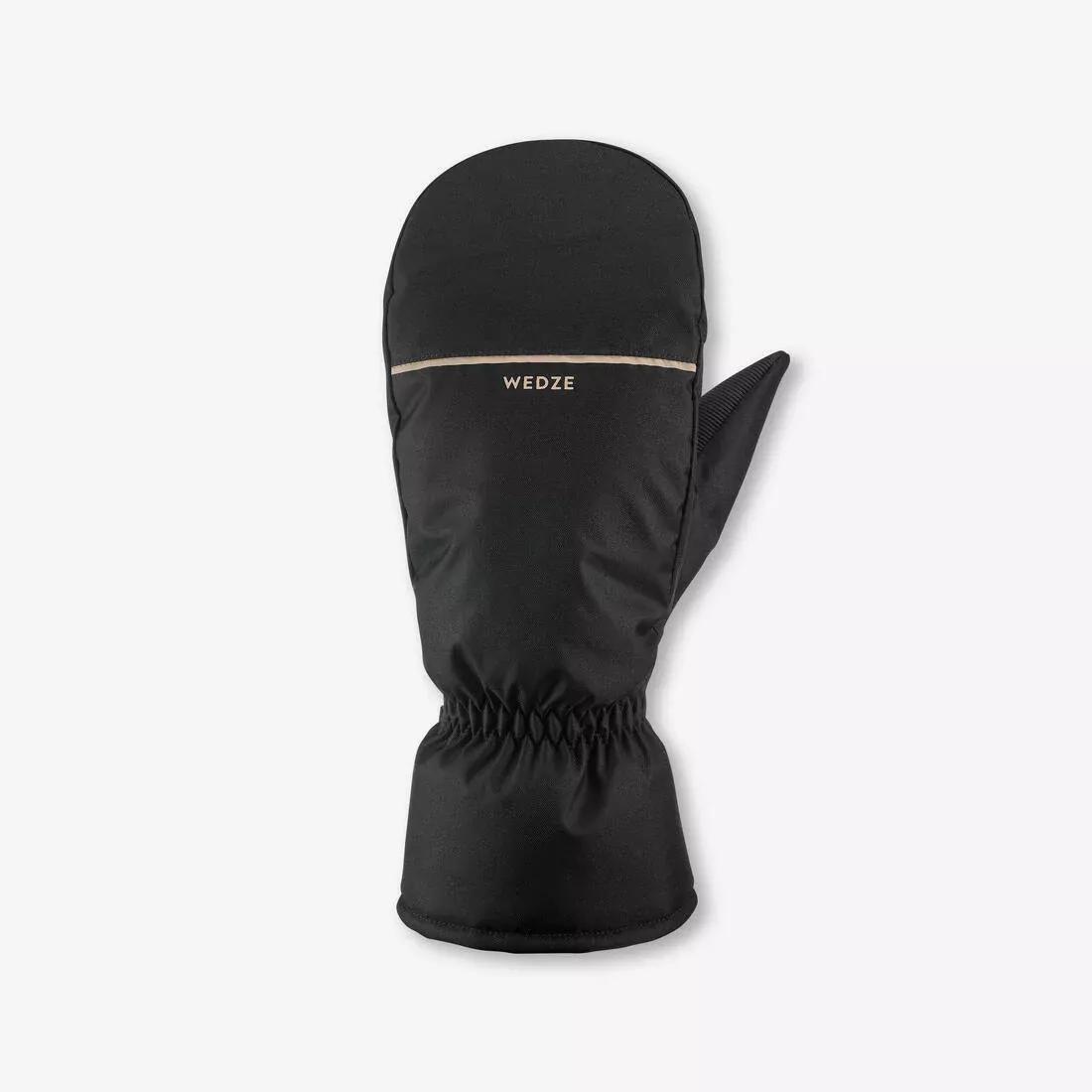Unisex Ski Mittens, Black, , large image number 0