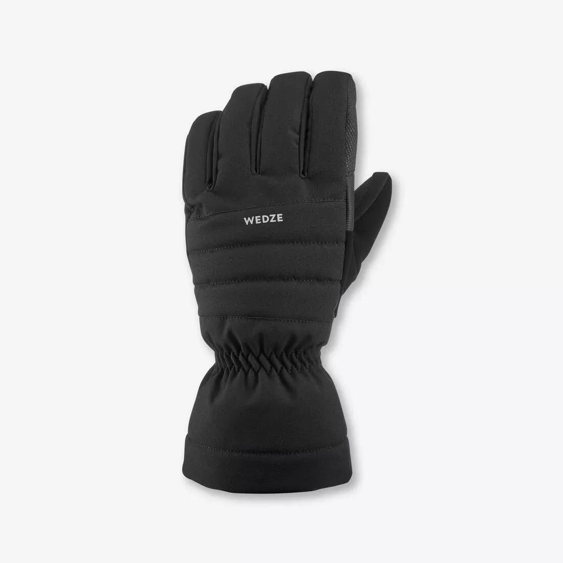 Unisex Ski Socks - 500, Black, , medium