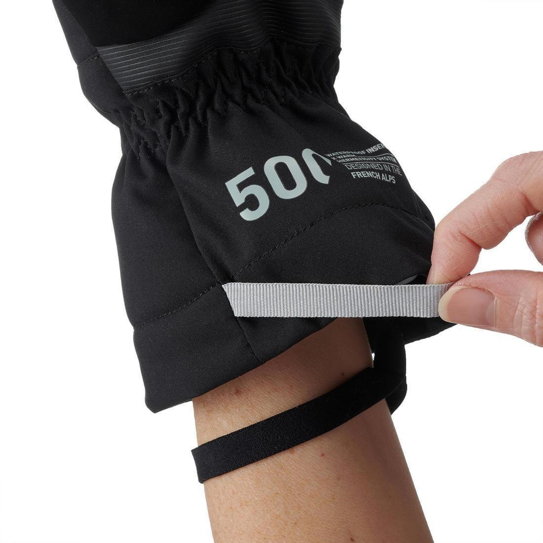 Unisex Ski Socks - 500, Black, , large image number 2