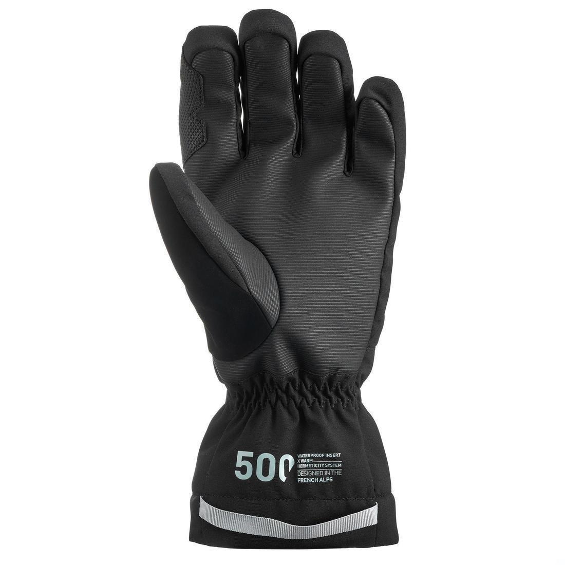 Unisex Ski Socks - 500, Black, , large image number 6