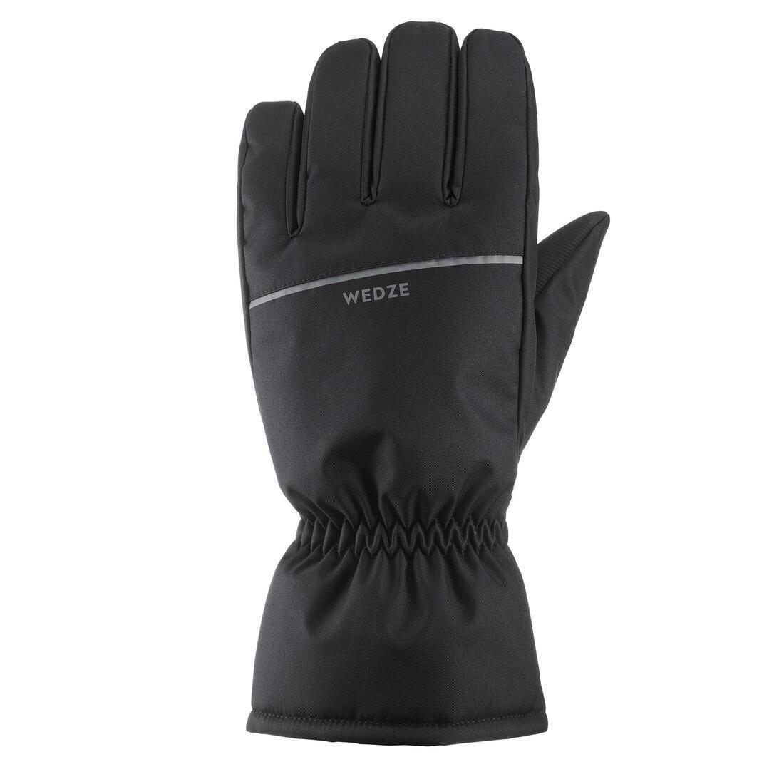 Unisex Ski Gloves - 100, Black, No Color, large image number 0