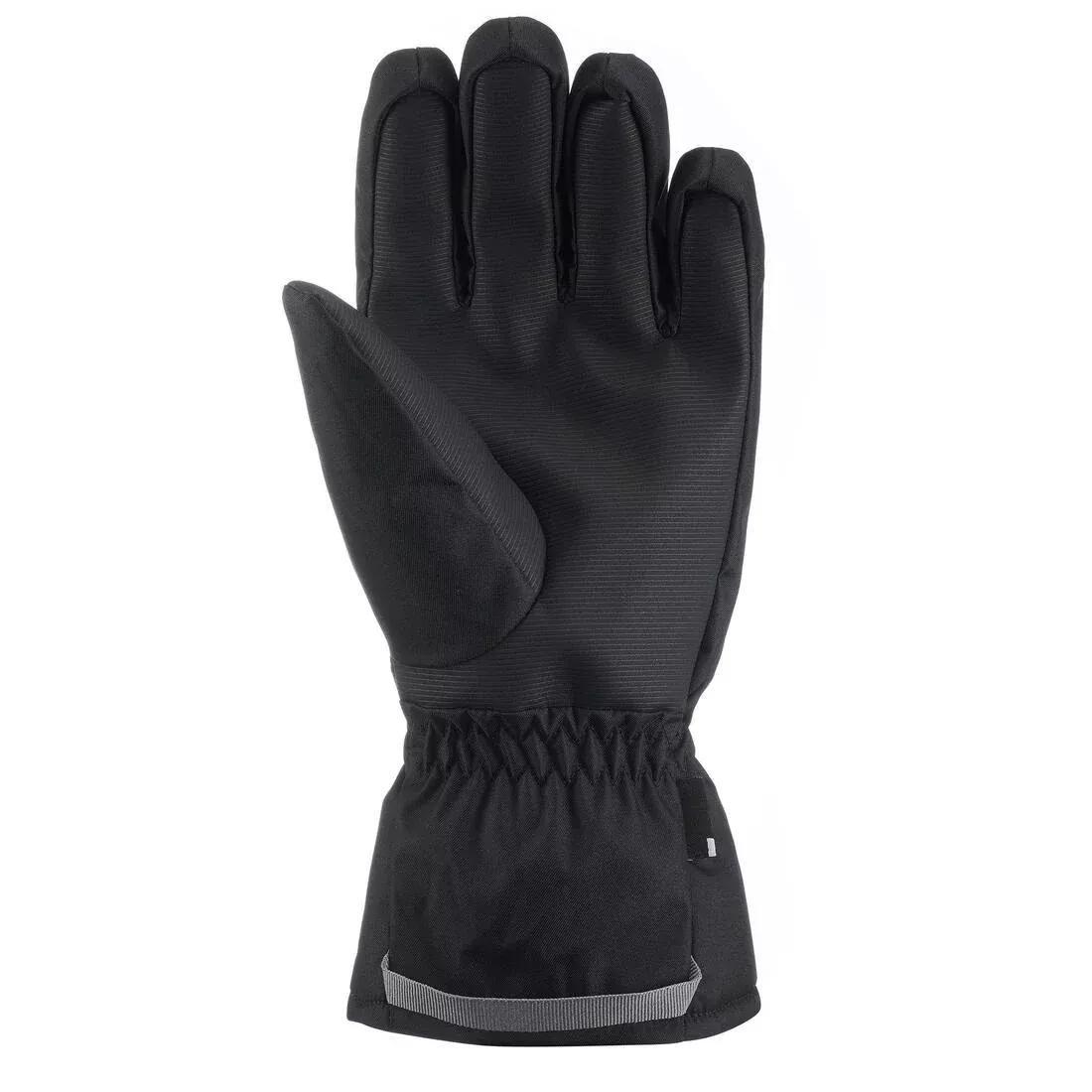 Unisex Ski Gloves - 100, Black, No Color, large image number 2