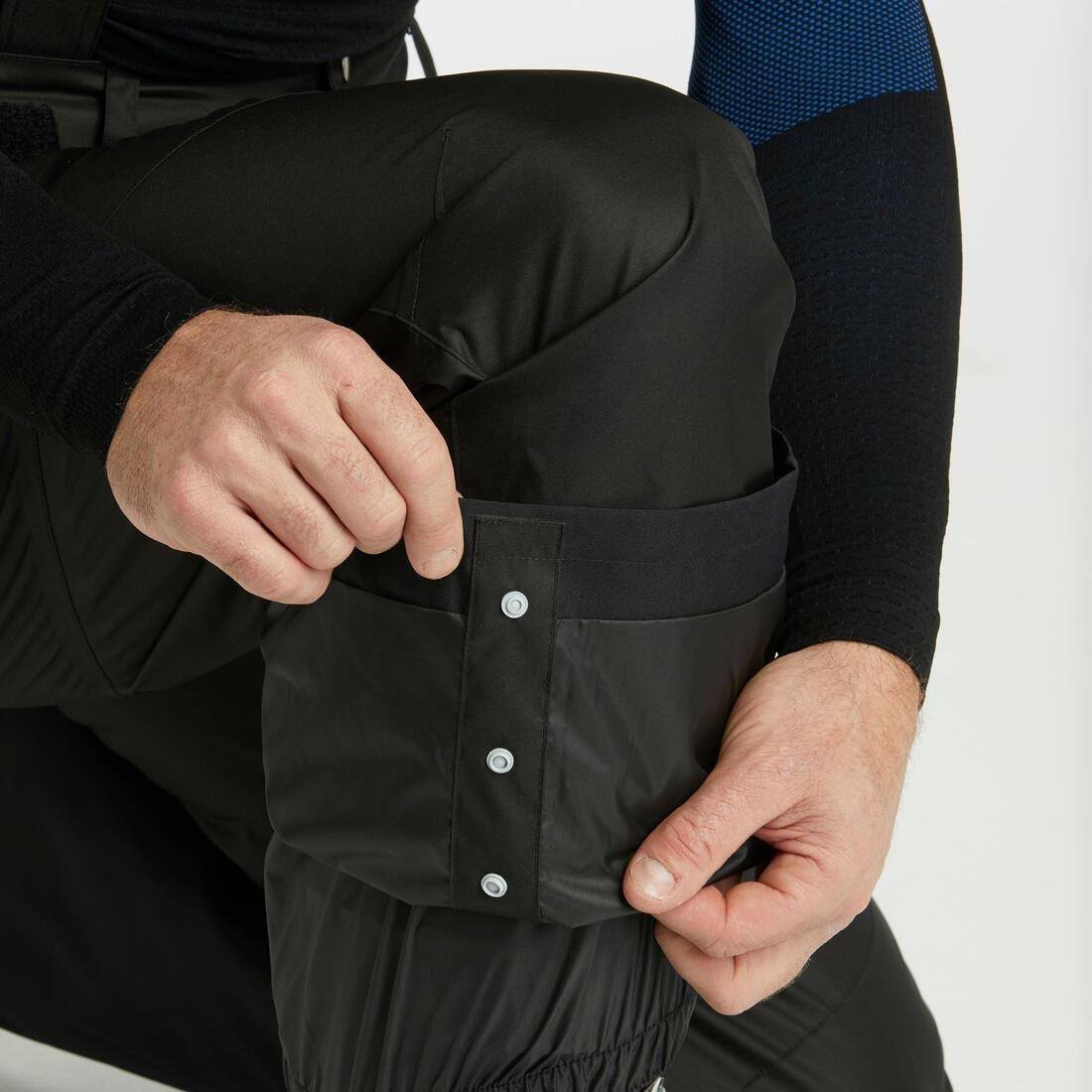 Men Warm Ski Trousers 180, Black, , large image number 2