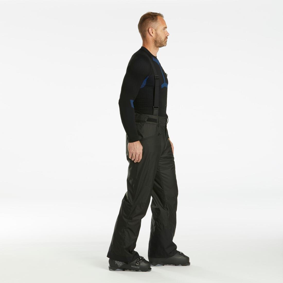 Men Warm Ski Trousers 180, Black, , large image number 5