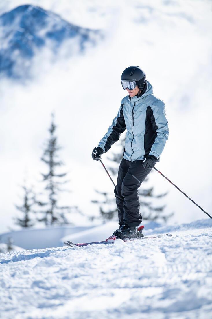 Men Warm Ski Trousers 180, Black, No Color, large image number 10