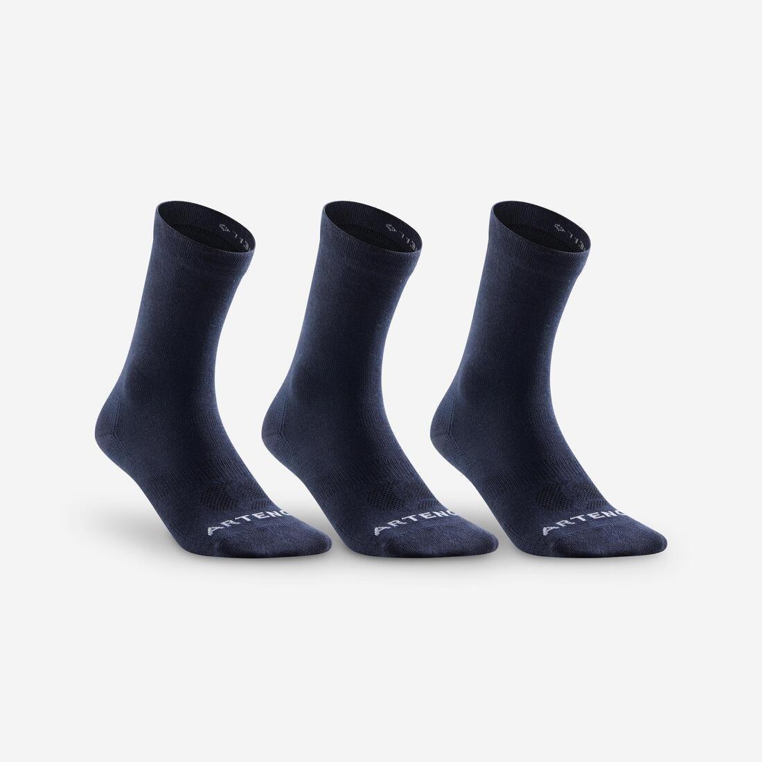 ARTENGO - High Sports Socks Rs 160 3-Pack, Blue