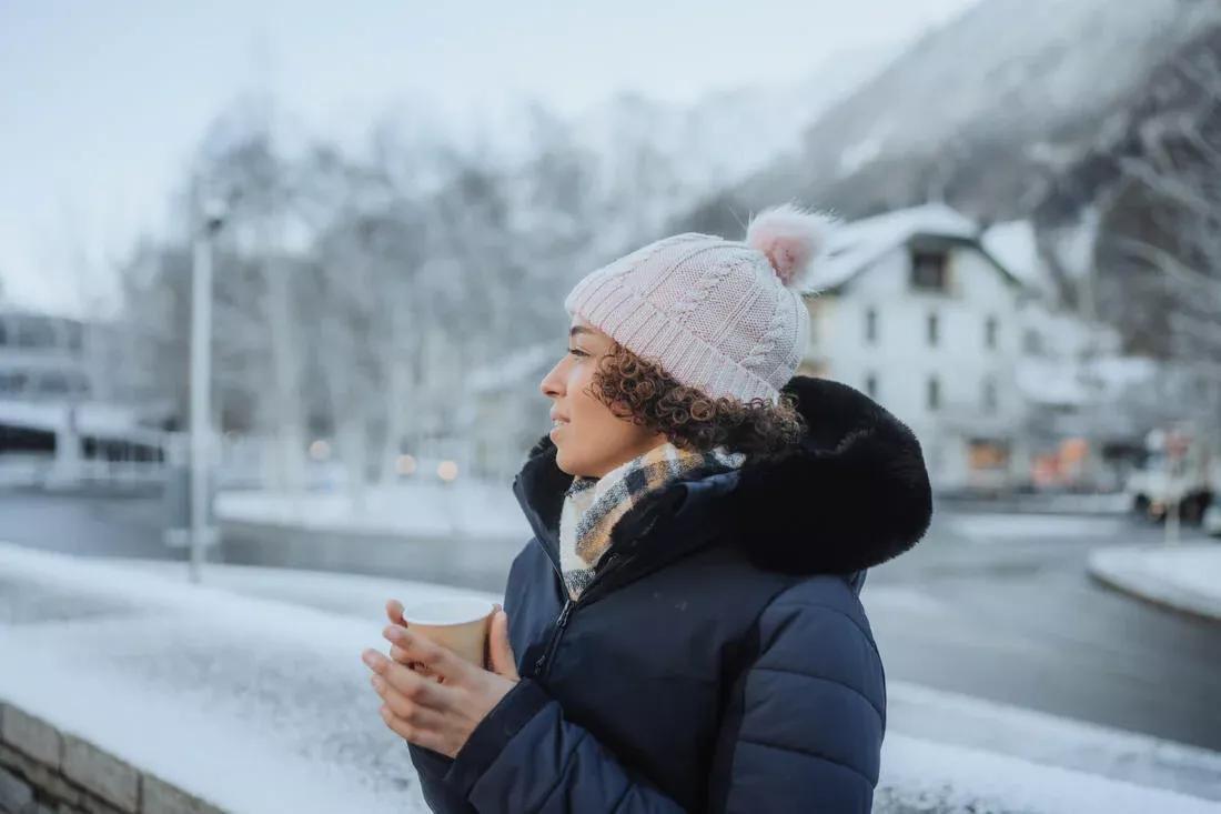 ASPHALT BLUE Women's Mid-Length Warm Ski Jacket 100, 5401_000, medium