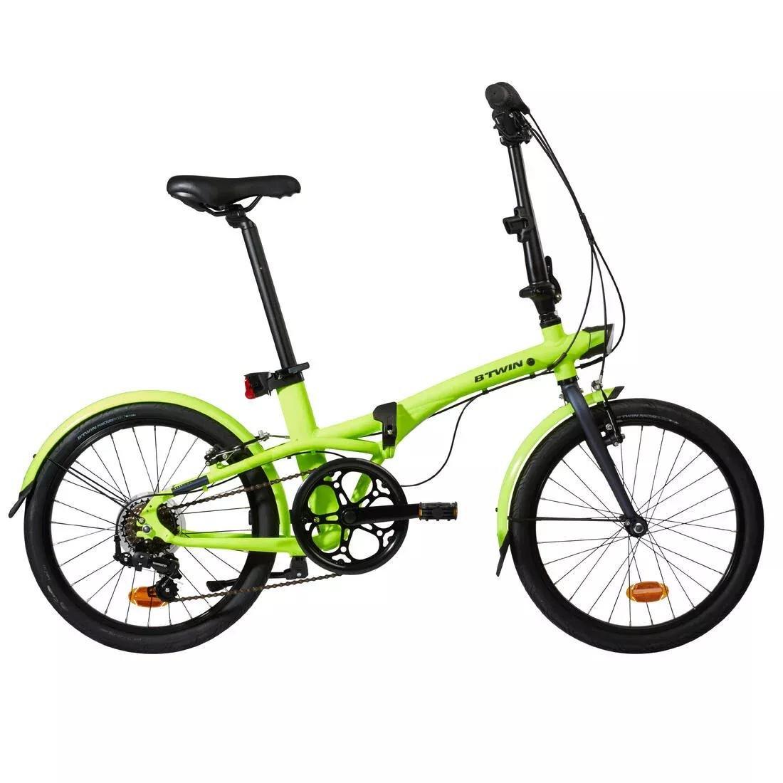 BTWIN Tilt 500 Folding Bike Fluo Orange Azadea Kuwait