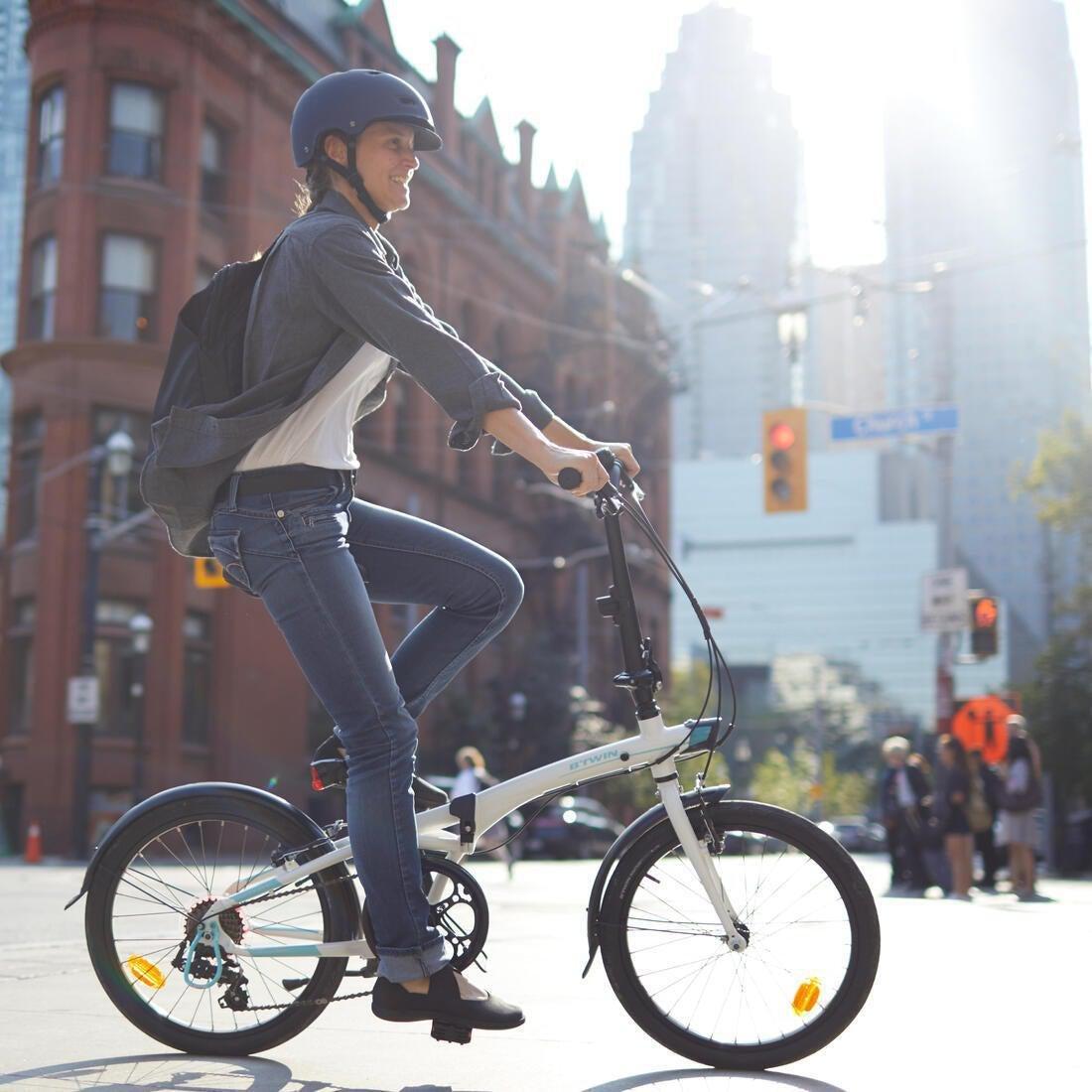 Tilt 500 Folding Bike, Fluo Orange, No Color, large image number 7