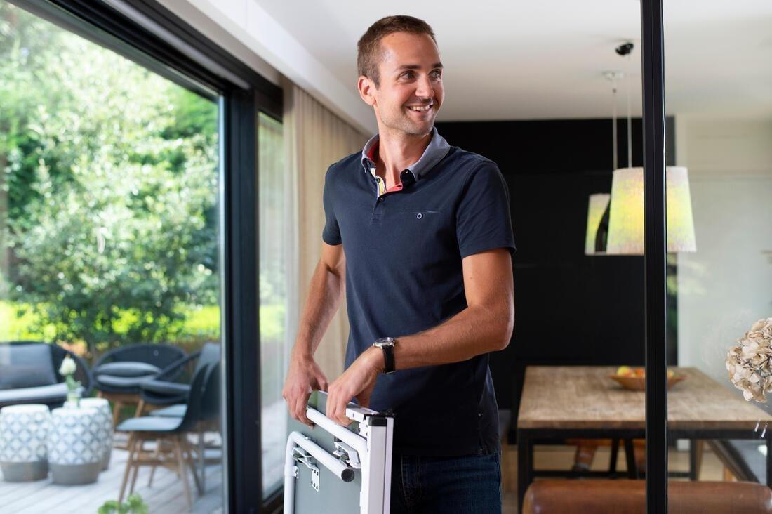 Medium Indoor Table Tennis Table - Ppt 130, Granite, No Color, large image number 9