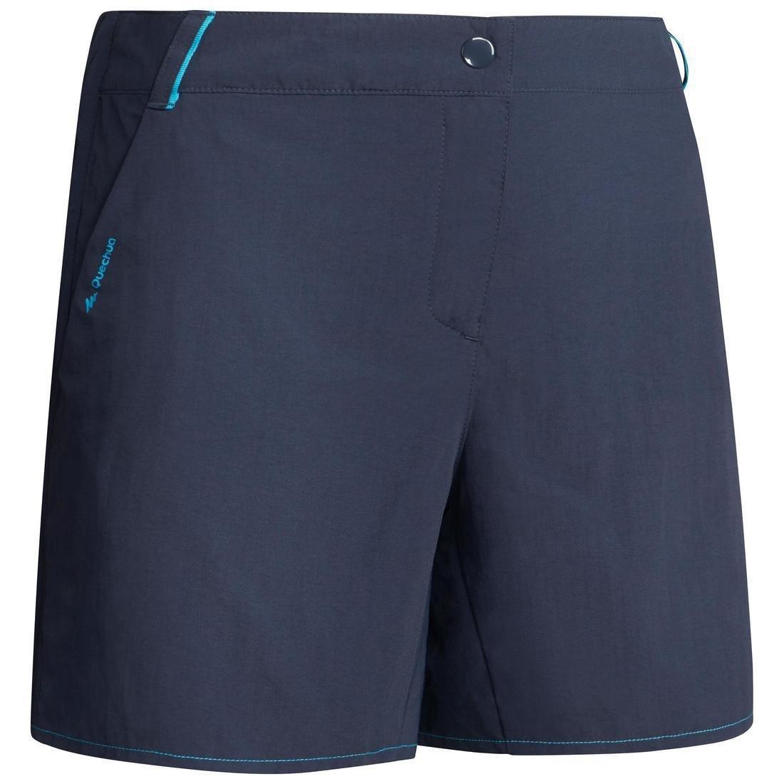 QUECHUA - Women Mountain Walking Shorts - Mh100, Blue