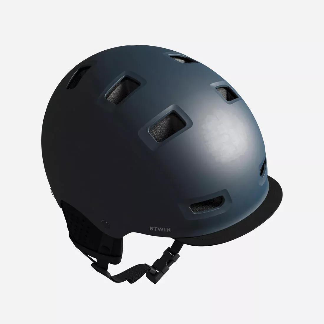 500 Urban Cycling Bowl Helmet, Blue, , large image number 11