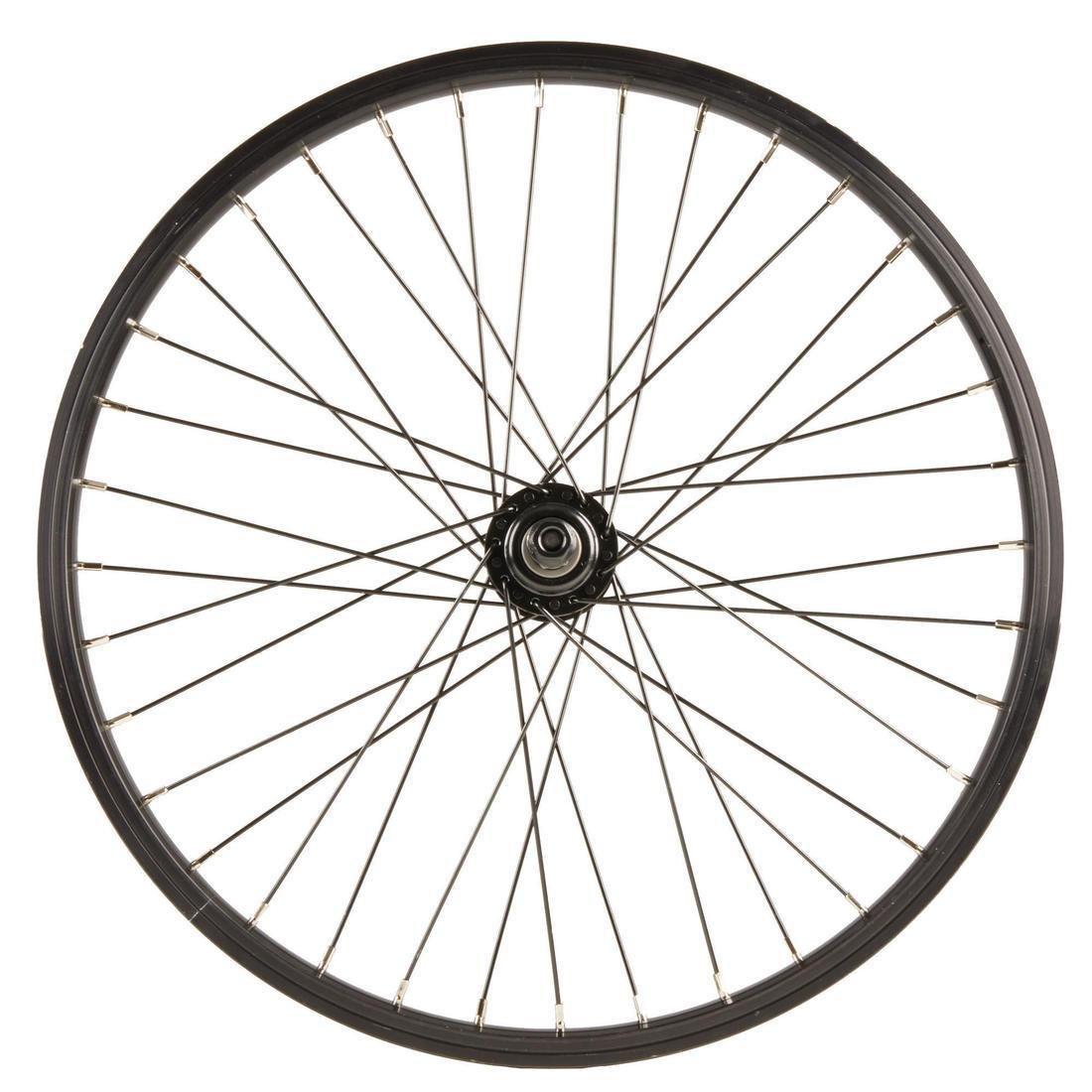 BTWIN - BMX Wheel 20 Front 10 mm Axle - Black