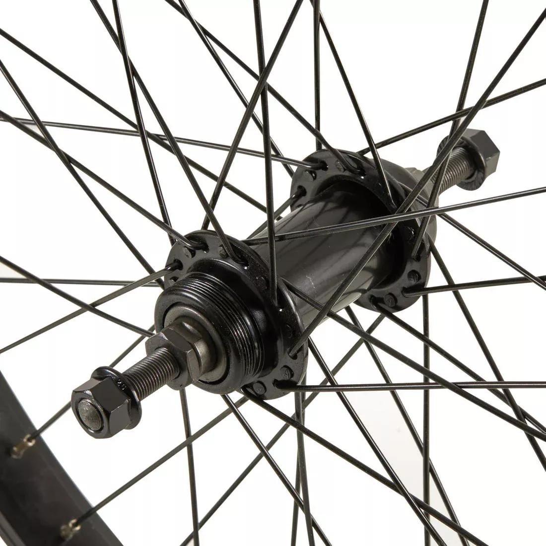 Wheel 20 BMX Rear 10 mm Freewheel Axle - Black, No Color, large image number 1