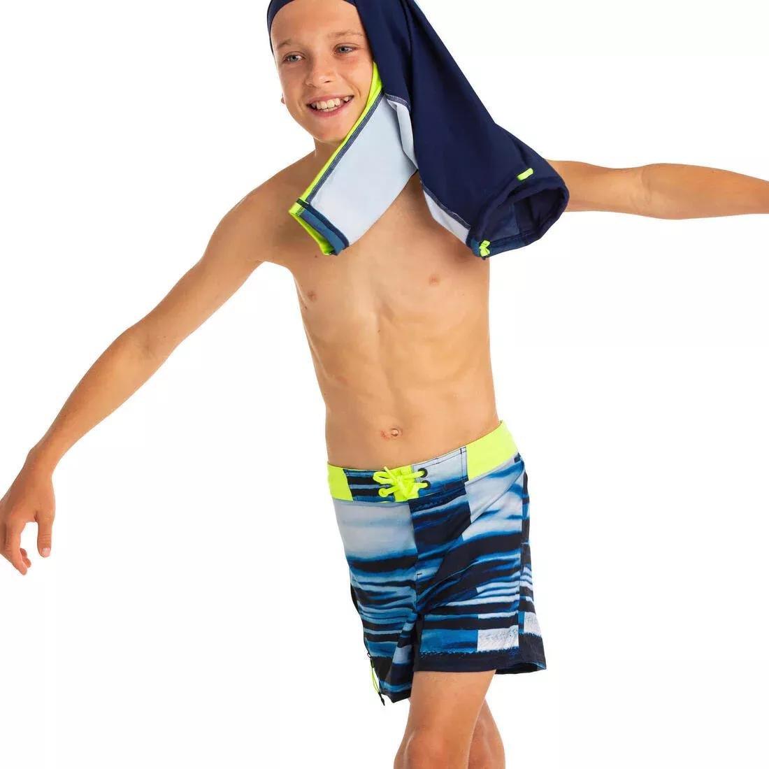 Swim shorts 500, beige, No Color, large image number 12