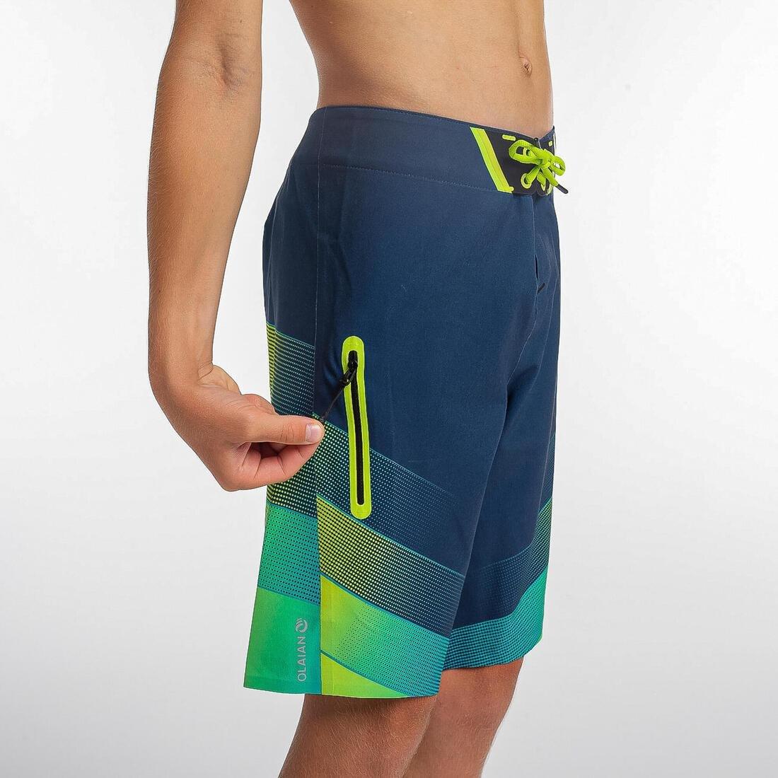 BLUE swim shorts boardshort 900, No Color, large image number 6