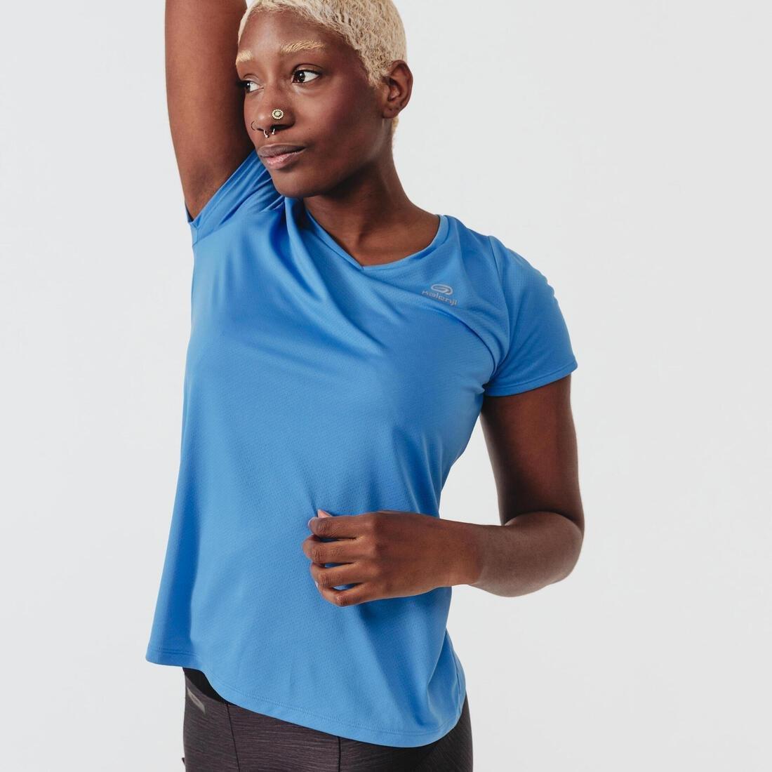 KALENJI - Run Dry Womens Running T-Shirt, Blue