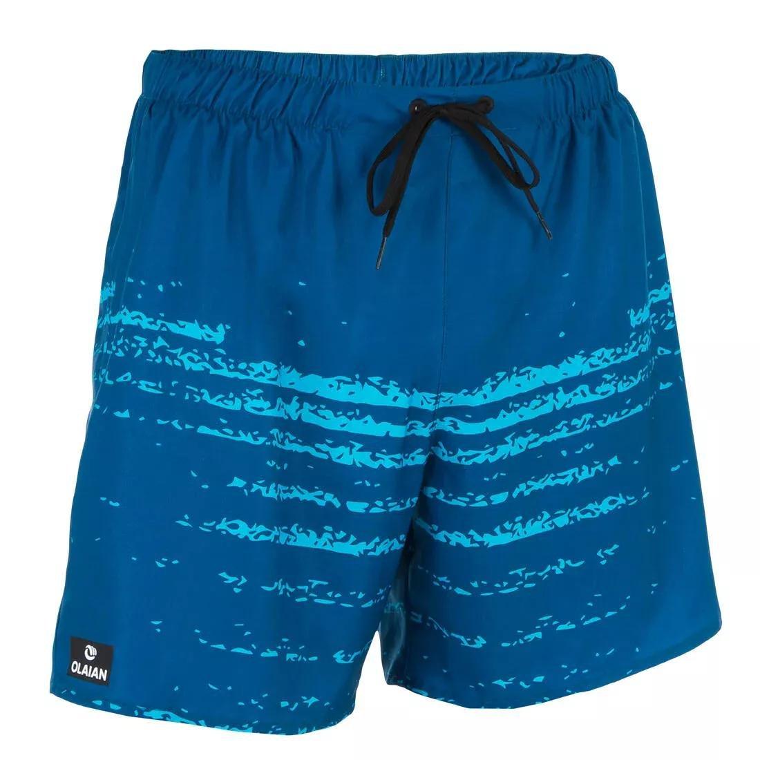 Short Surfing Boardshorts Square, Turquoise, No Color, medium