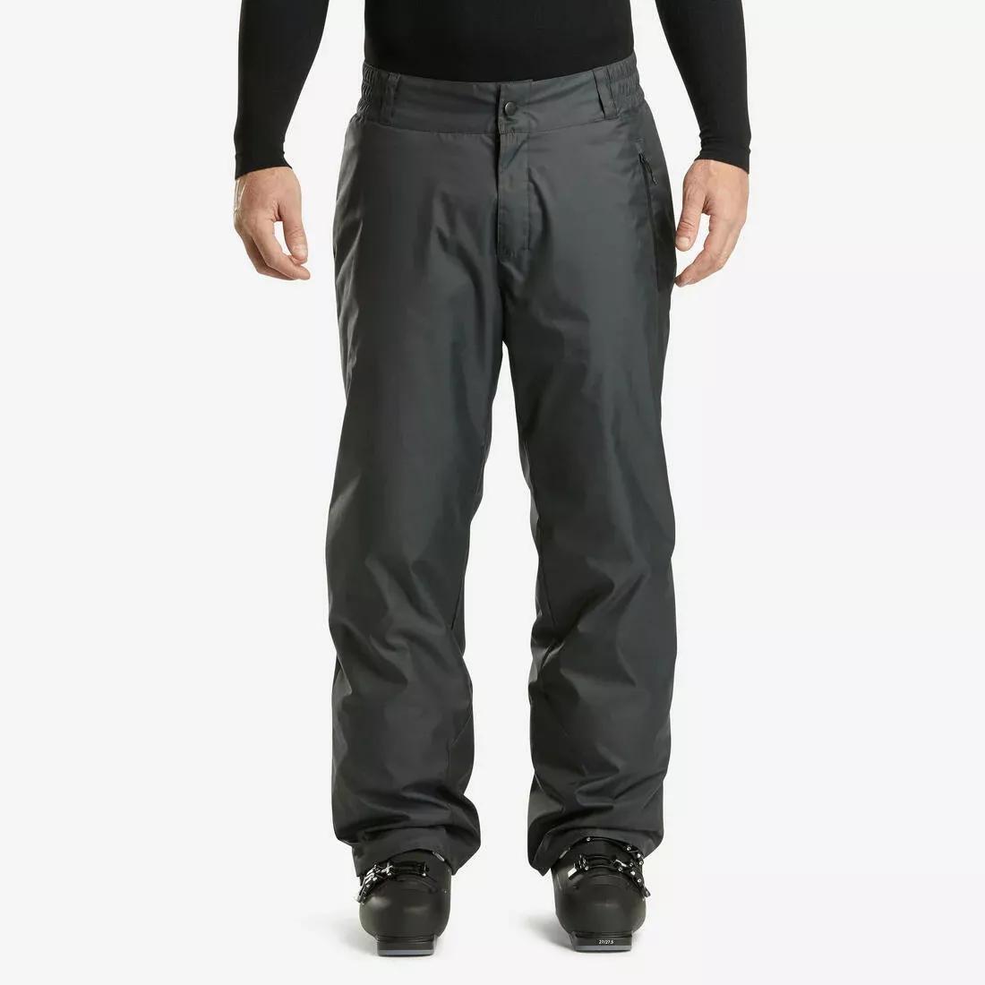 Men Warm Ski Trousers, Black, , large image number 1