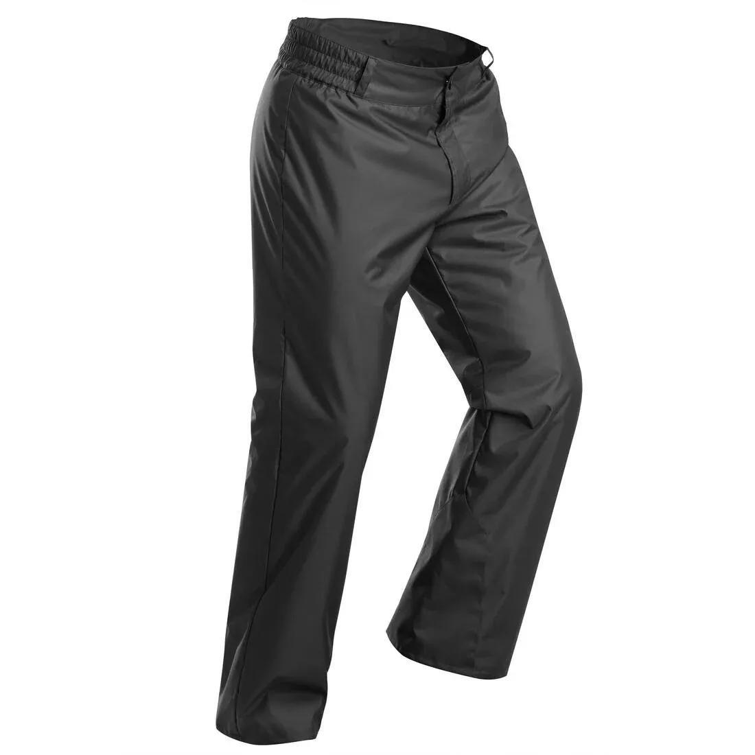 Men Warm Ski Trousers, Black, No Color, large image number 1