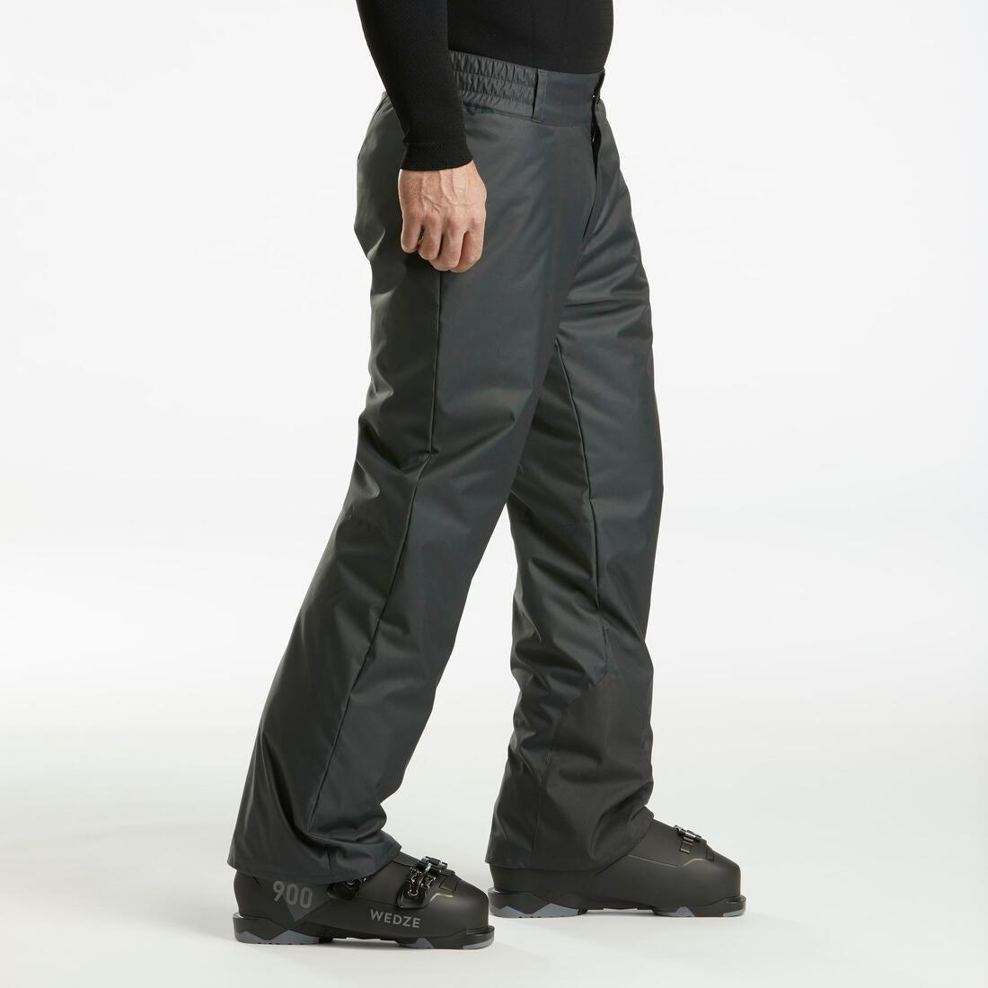 Men Warm Ski Trousers, Black, No Color, large image number 2
