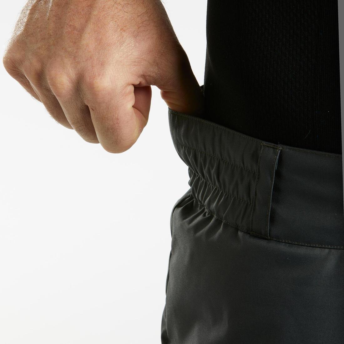 Men Warm Ski Trousers, Black, No Color, large image number 3