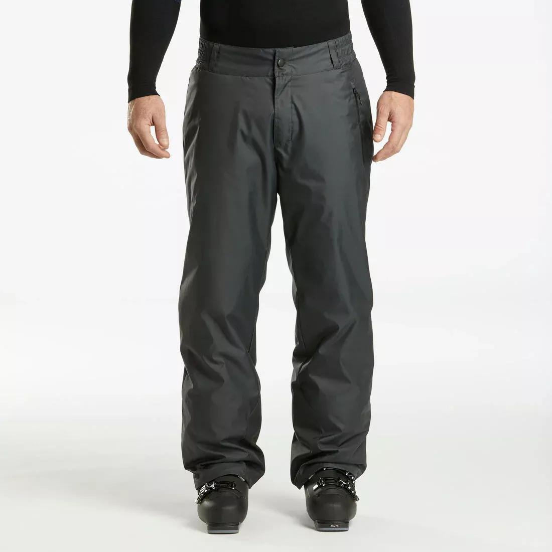 Men Warm Ski Trousers, Black, No Color, large image number 10