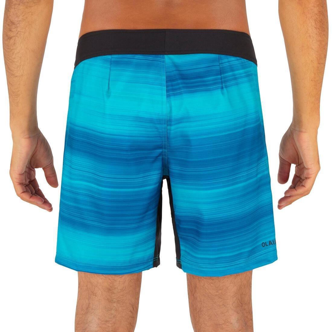 Surfing Short Boardshorts 500 - Summer, Khaki, , large image number 12