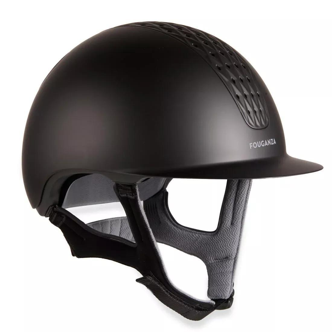 FOUGANZA - Adult And Kids Horse Riding Helmet - 520, Black