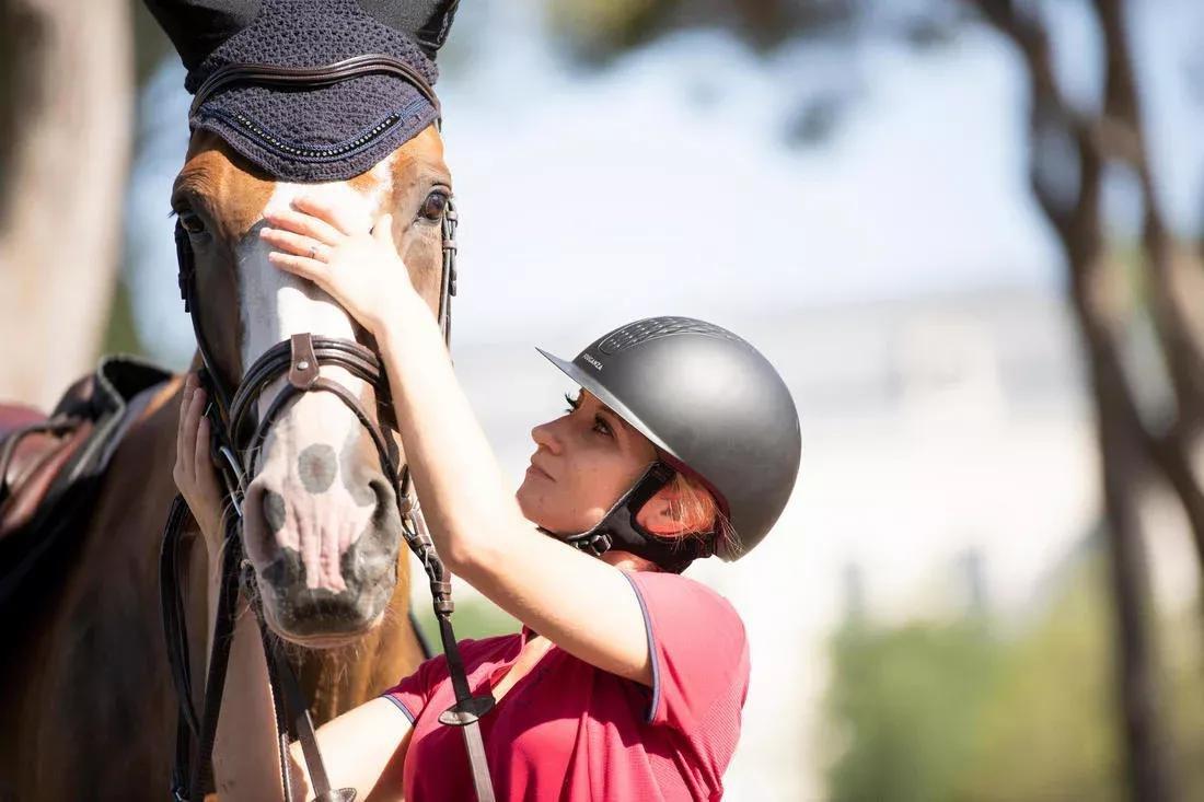 Adult And Kids Horse Riding Helmet - 520, Black, No Color, large image number 3