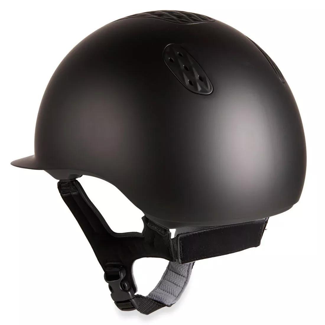 FOUGANZA - Adult And Kids Horse Riding Helmet - 520, Black