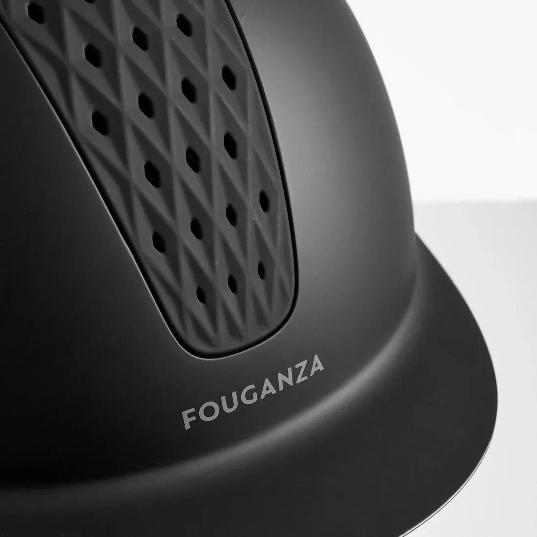 Adult/Kids' Horse Riding Helmet 520 - Matte, asphalt grey, No Color, medium