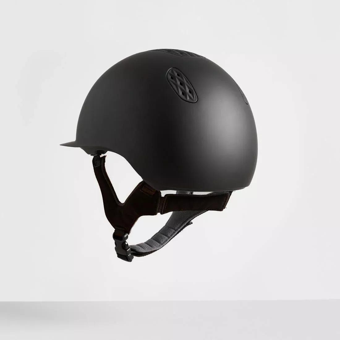 Adult/Kids' Horse Riding Helmet 520 - Matte, asphalt grey, , large image number 12
