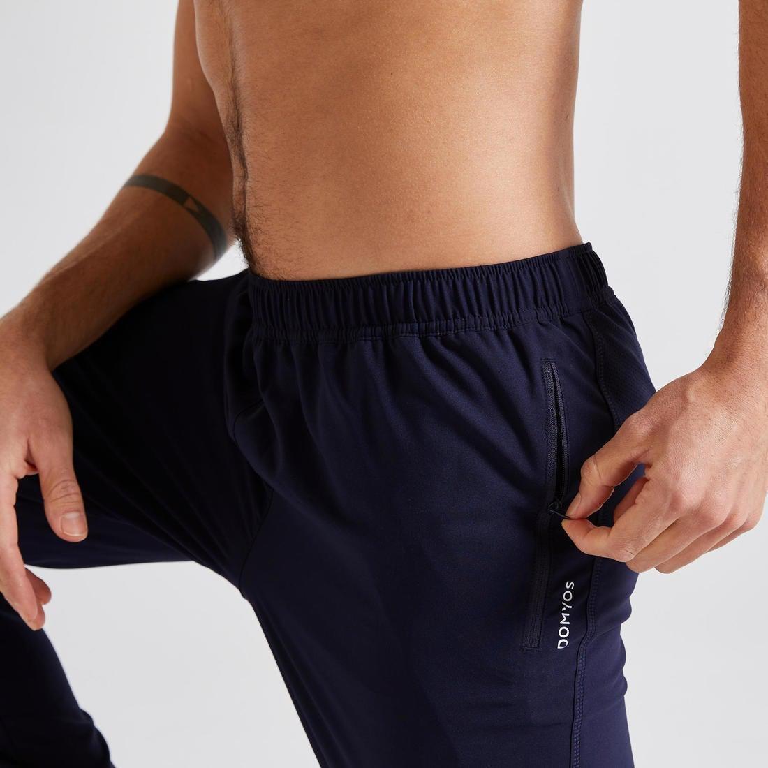 DOMYOS - Eco-Friendly Fitness Bottoms, Blue