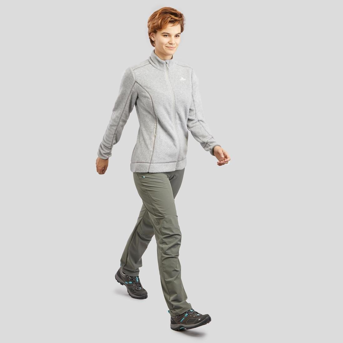 Hiking Fleece Jacket - Mh120, Light Grey, , large image number 5