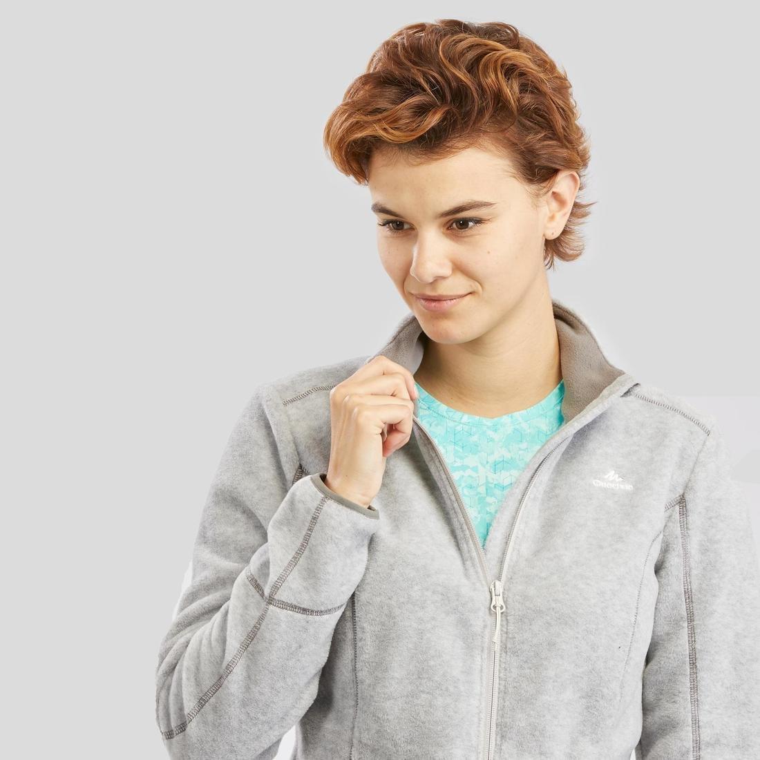 Hiking Fleece Jacket - Mh120, Light Grey, , large image number 6