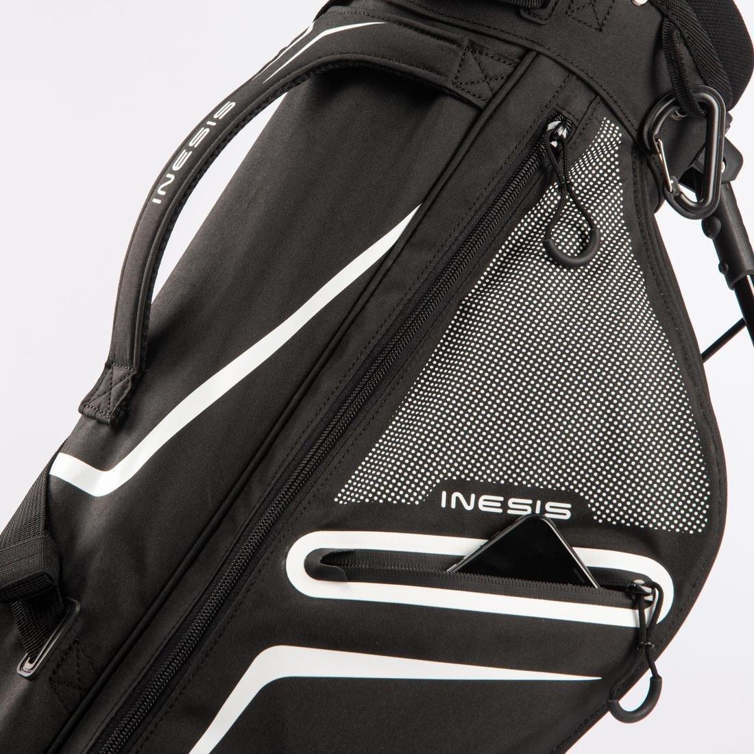 INESIS - Golf Ultralight Stand Bag, Black