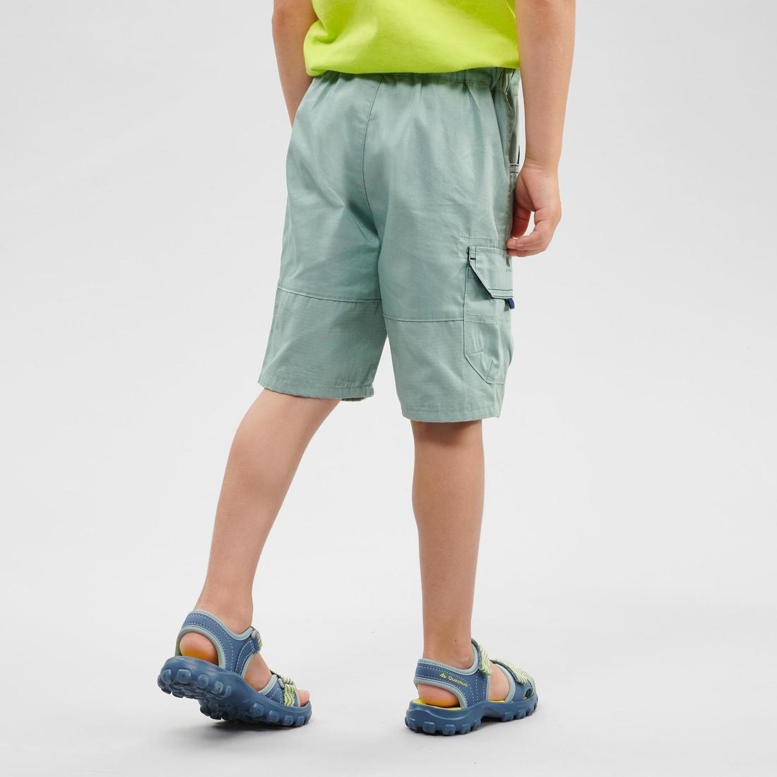 FROZEN GREEN Hiking shorts - MH500 KID - Green - children 2-6 YEARS, , large image number 2