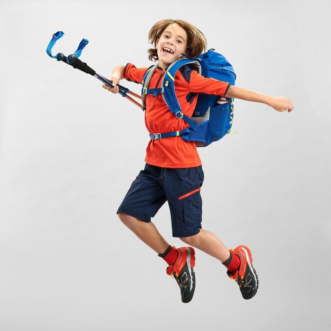 Kids Hiking Shorts - MH500  - Navy, Navy Blue, No Color, large image number 3