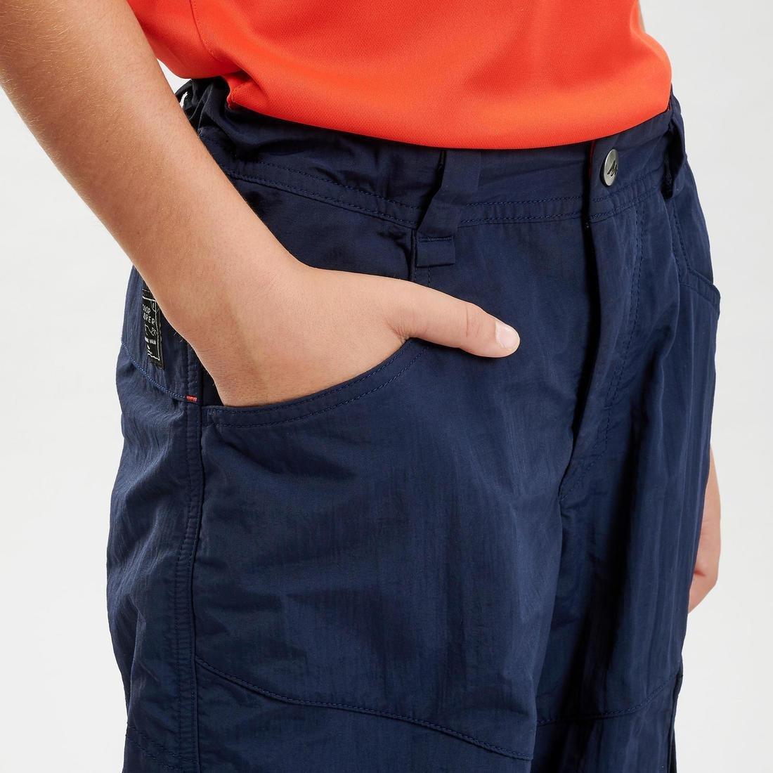 Kids Hiking Shorts - MH500  - Navy, Navy Blue, , large image number 6