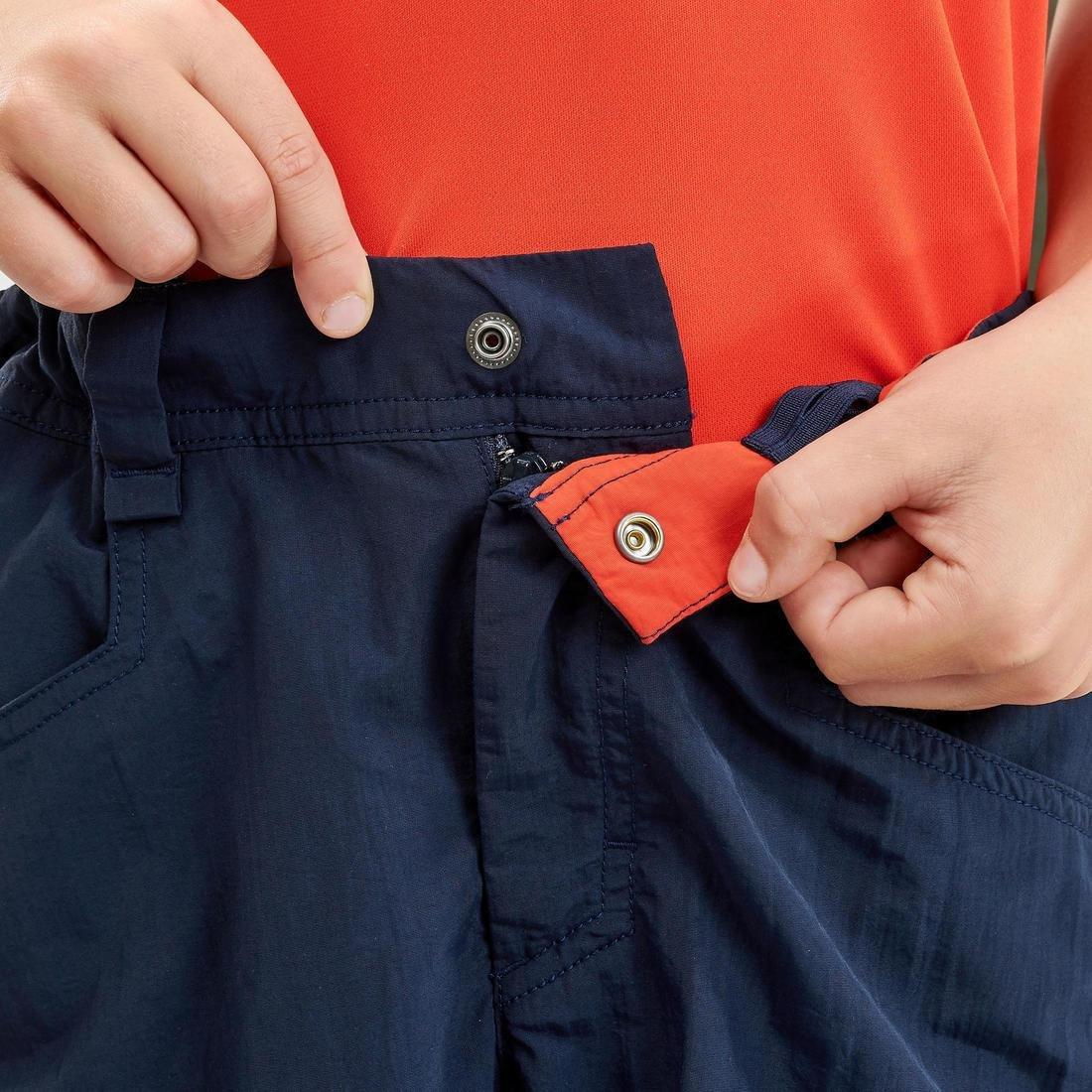 Kids Hiking Shorts - MH500  - Navy, Navy Blue, No Color, large image number 7