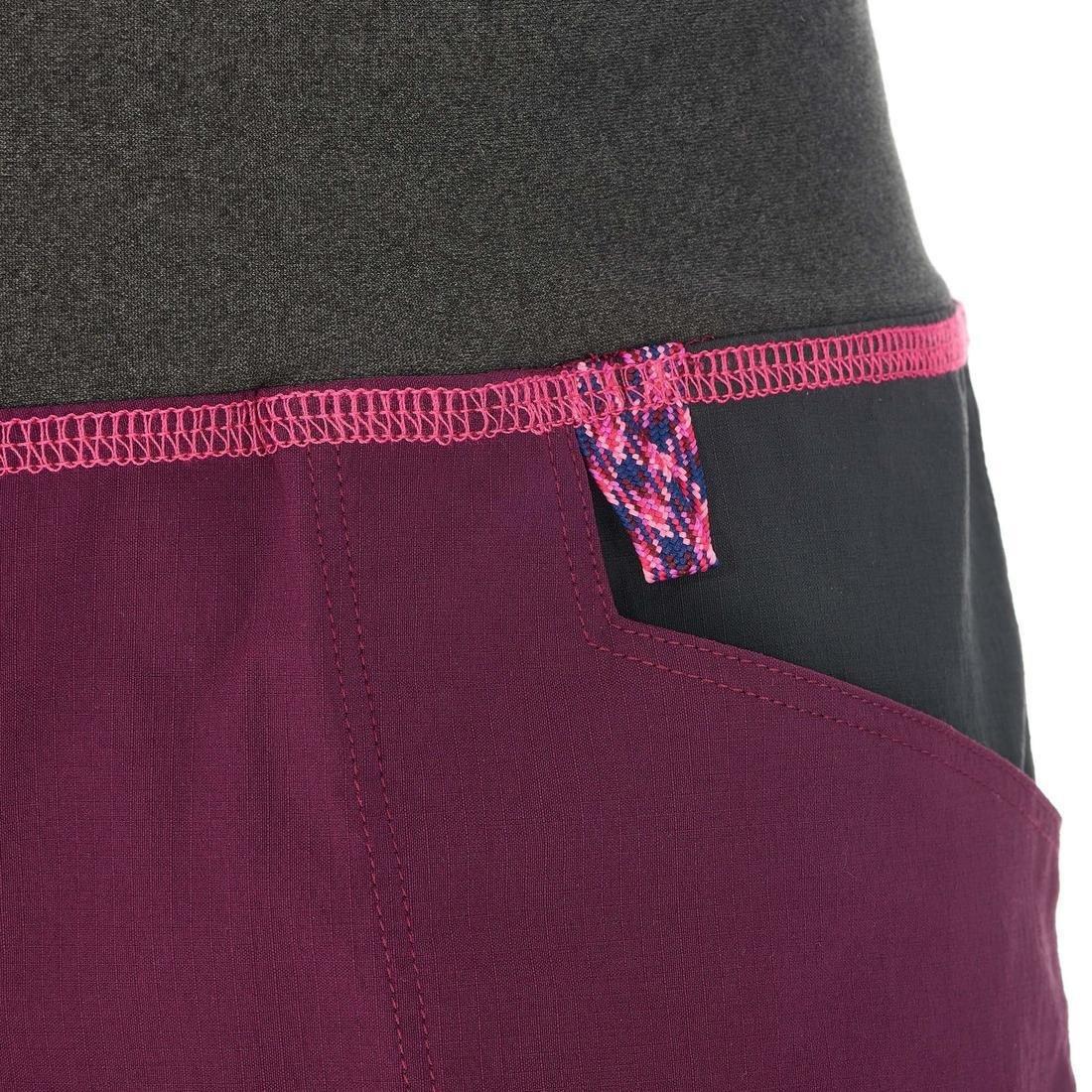 Hike 500 Childrens Hiking Shorts, Asphalt Blue, No Color, large image number 7