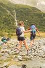QUECHUA - Hike 500 Childrens Hiking Shorts, Asphalt Blue