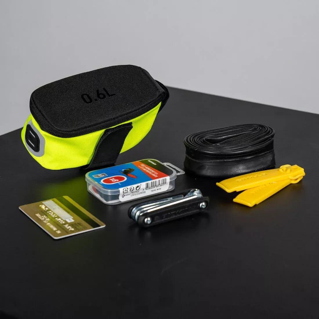 FLUO NEON YELLOW Saddle Bag Easy M 0.6L, No Color, large image number 7