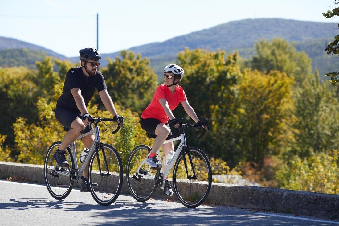 Men's Road Cycling Short-Sleeved Jersey, Black, No Color, medium