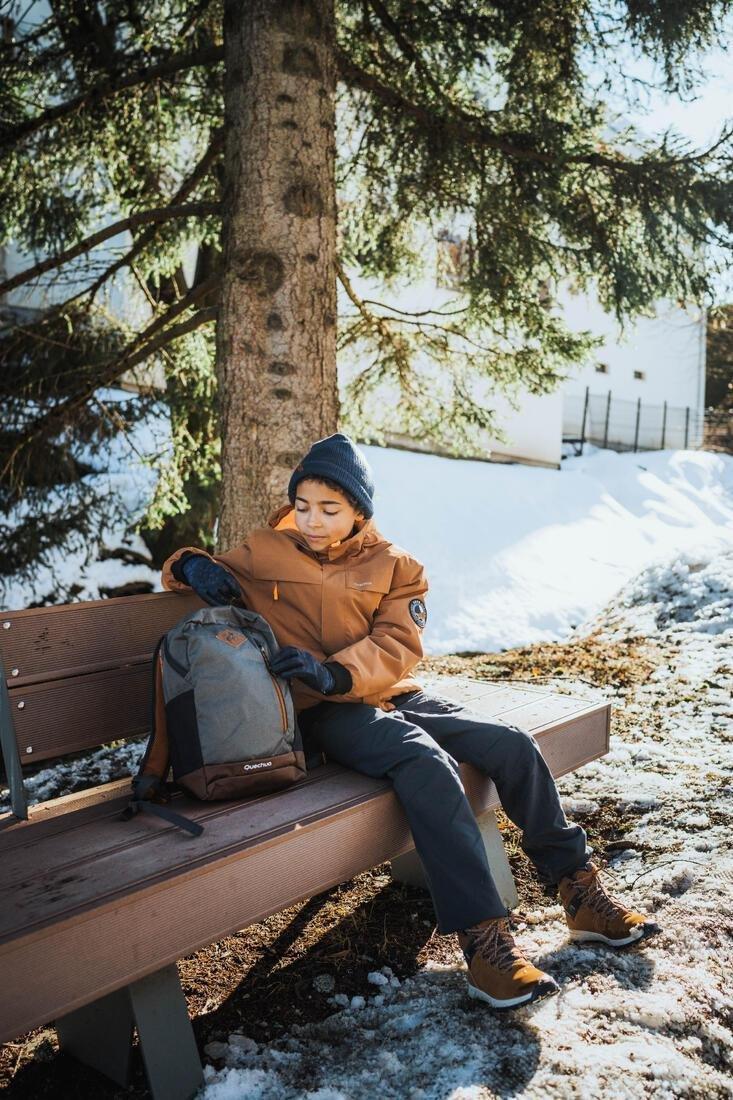 Kids Warm Water-Repellent Hiking Trousers - Sh100 - Age 7-15, Grey, No Color, large image number 2