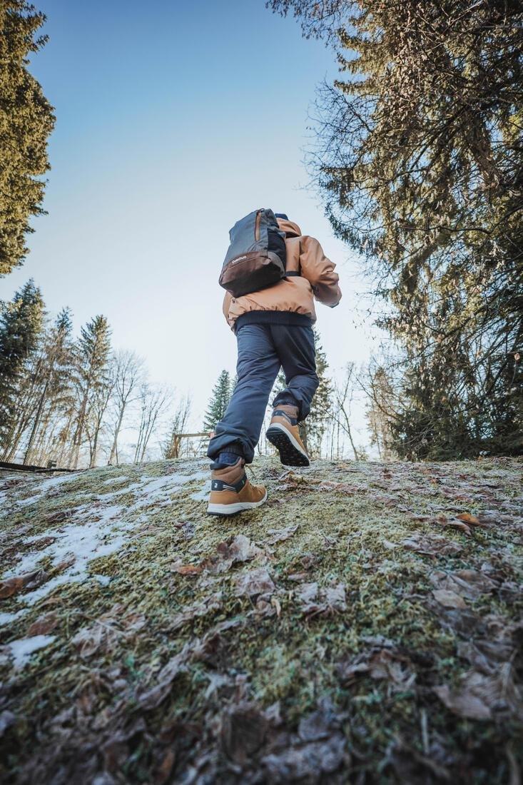 Kids Warm Water-Repellent Hiking Trousers - Sh100 - Age 7-15, Grey, No Color, large image number 4