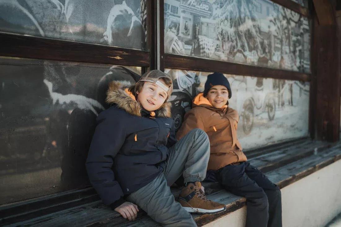 Kids Warm Water-Repellent Hiking Trousers - Sh100 - Age 7-15, Grey, No Color, large image number 5