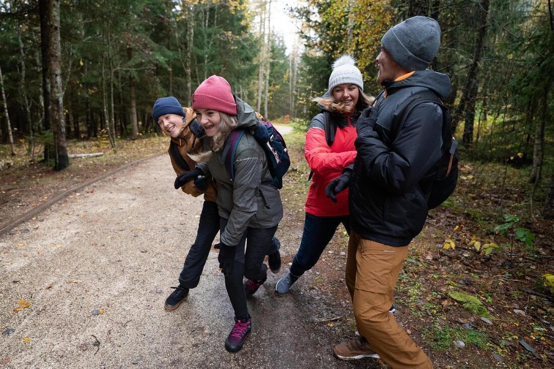 Kids Warm Water-Repellent Hiking Trousers - Sh100 - Age 7-15, Grey, No Color, large image number 6